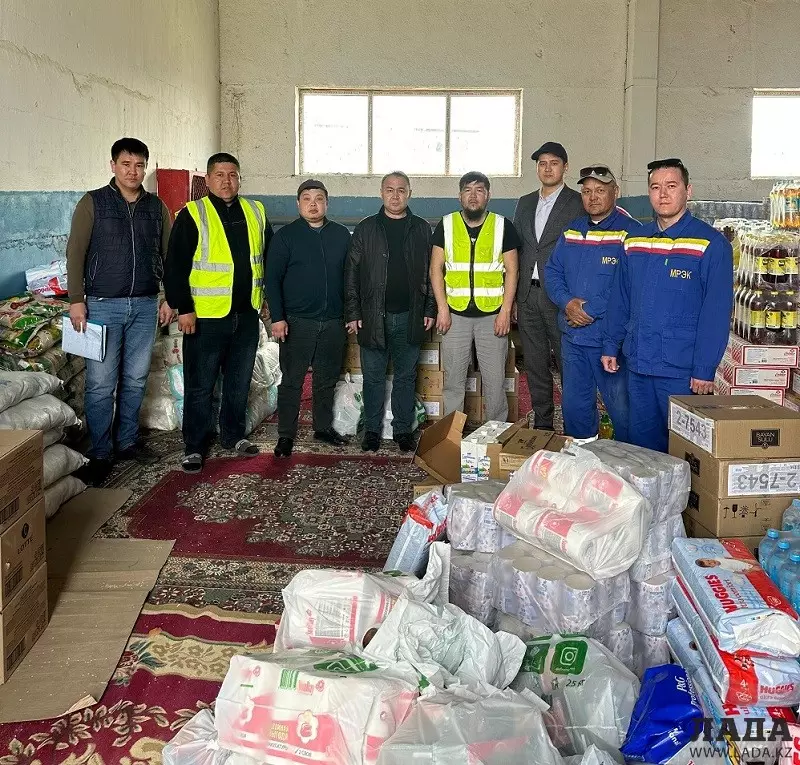 Энергетики АО «МРЭК» оказали гуманитарную помощь эвакуированным жителям Атырауской области