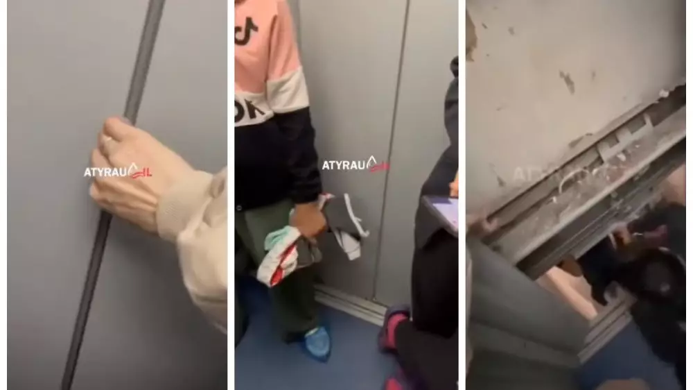 Родители с детьми застряли в лифте больницы в Атырау