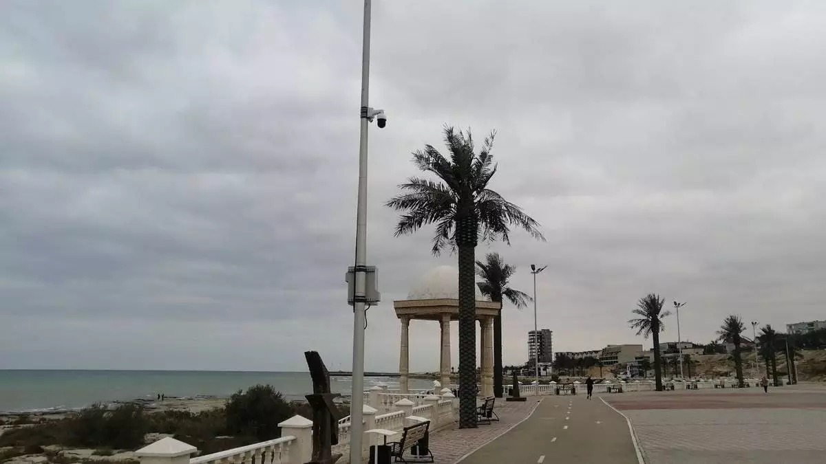 На набережной Актау установили 28 камер общественного видеонаблюдения
