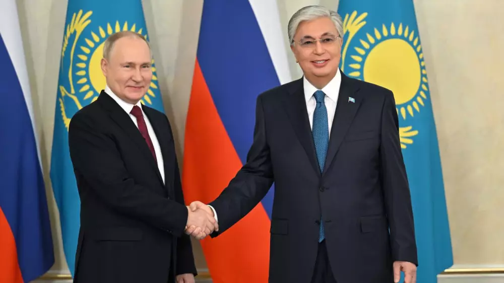 Токаев назвал визит Путина в Казахстан историческим