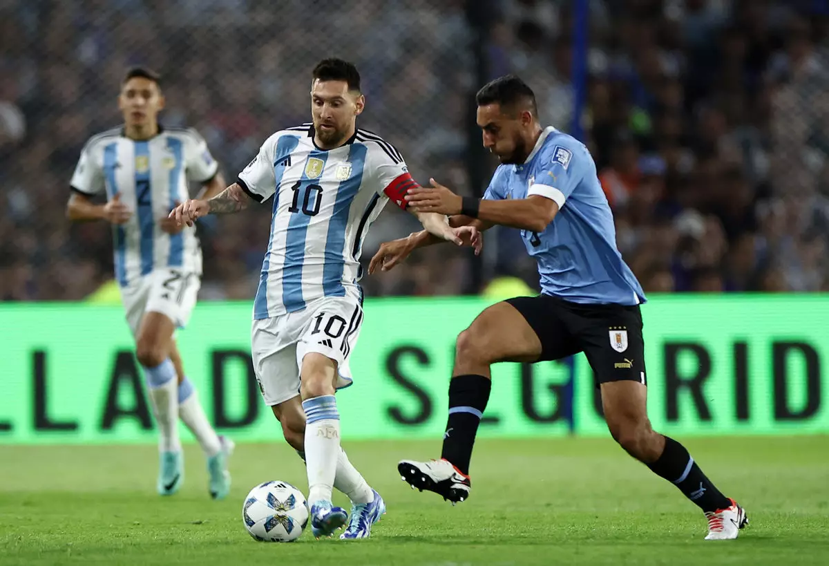 Аргентина проиграла Уругваю в отборе ЧМ-2026
