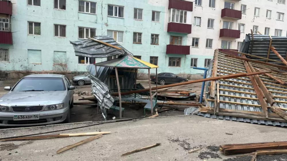 Павлодар облысында қатты желден 40 ауыл жарықсыз қалды