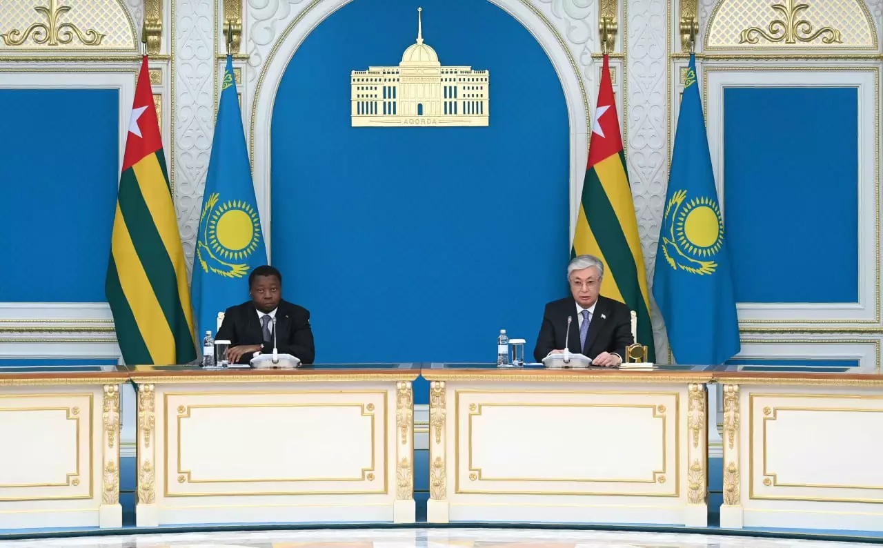 Президенты Казахстана и Того выступили совместным заявлением