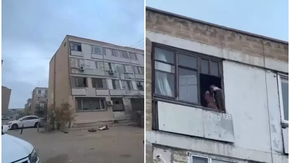 Житель Актау выбрасывал мебель из окна
