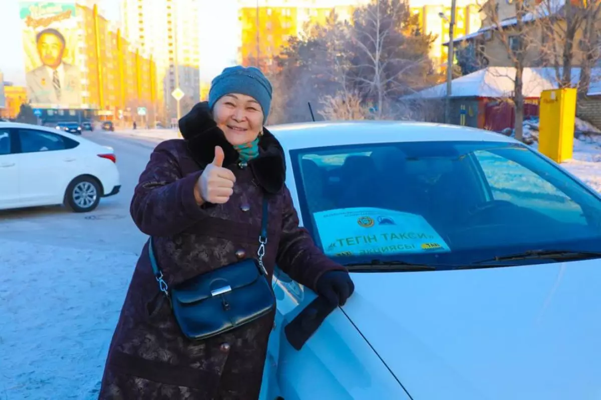 Астанада аязға байланысты тегін тамақ таратылып, такси ұйымдастырылды