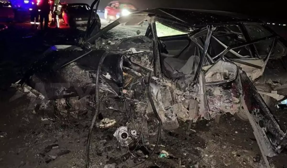 Водитель погиб в столкновении на трассе Атырау