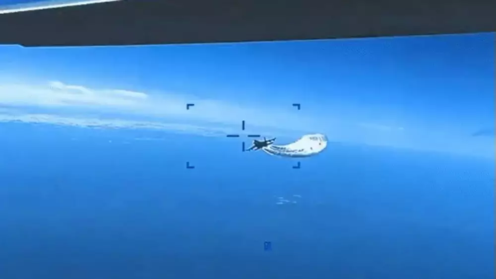 Пентагон опубликовал видео столкновения Су-27 и беспилотника США