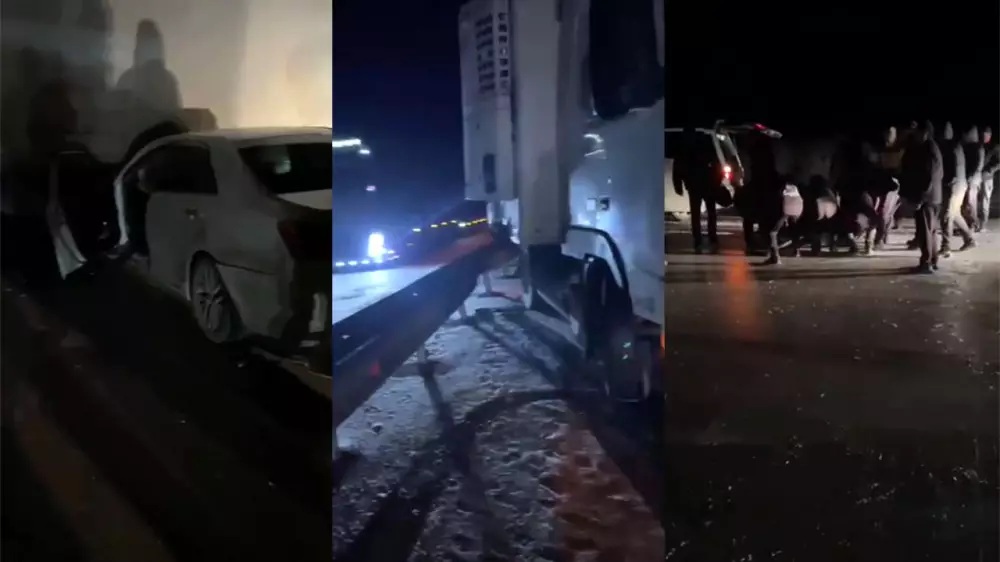 Жуткая авария попала на видео в Алматинской области: есть погибший и пострадавшие