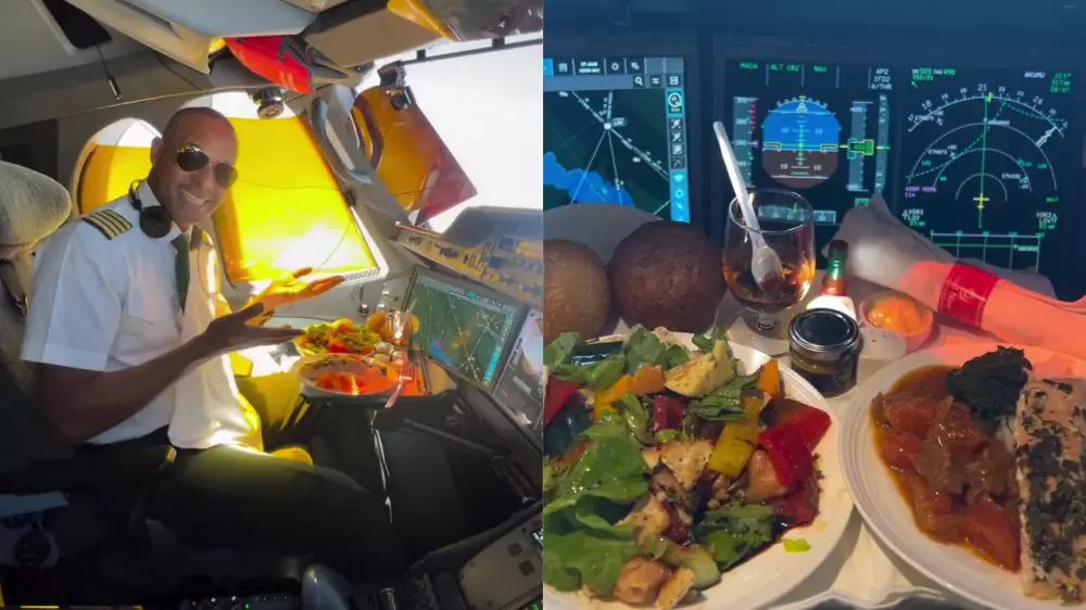 Как питаются пилоты во время полета, показал командир экипажа