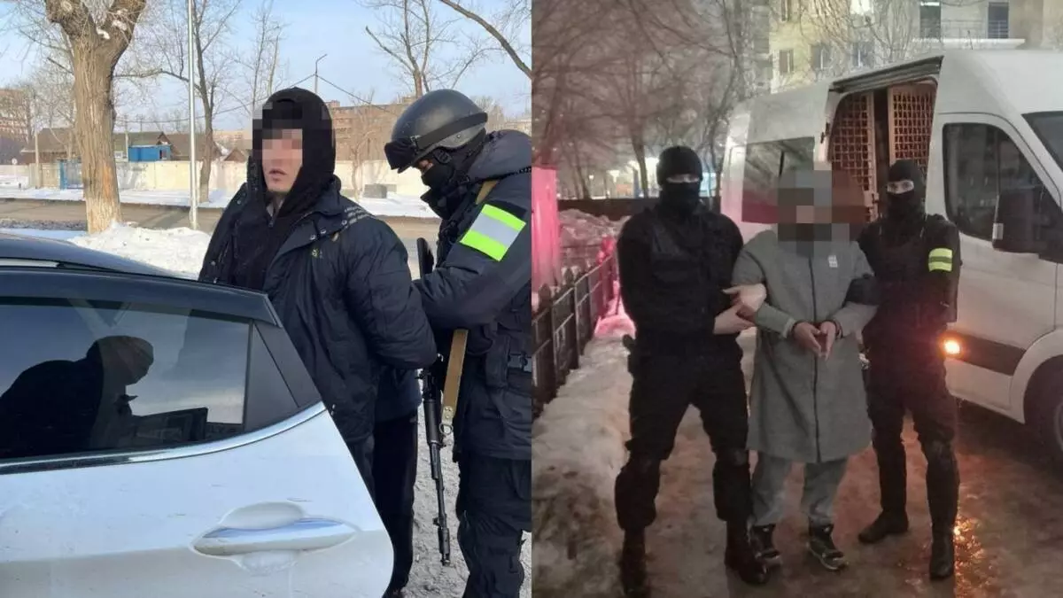 Задержание членов одной преступной группы провели в трех городах Казахстана