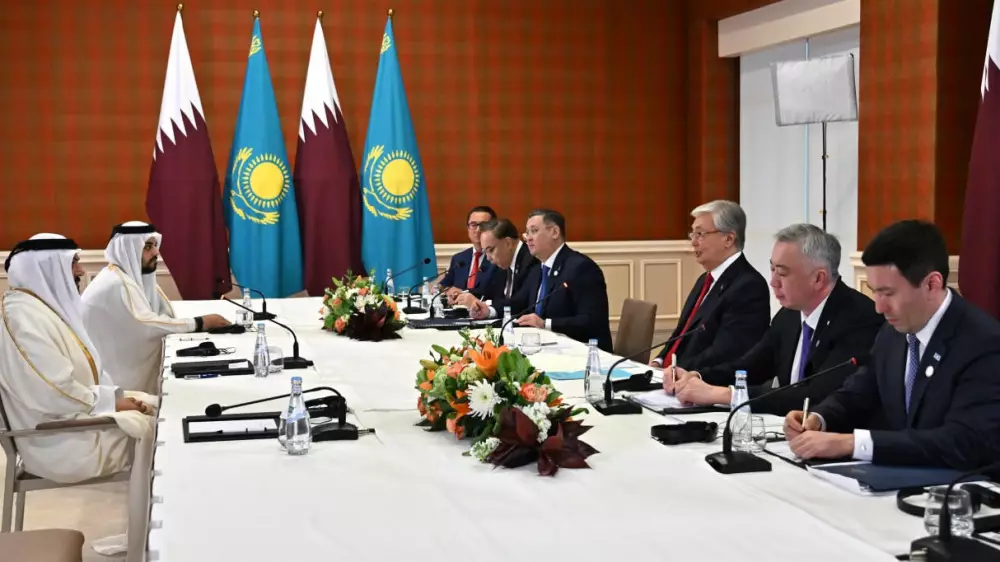 Строительство заводов на Кашагане: Токаев обсудил сотрудничество с катарским холдингом