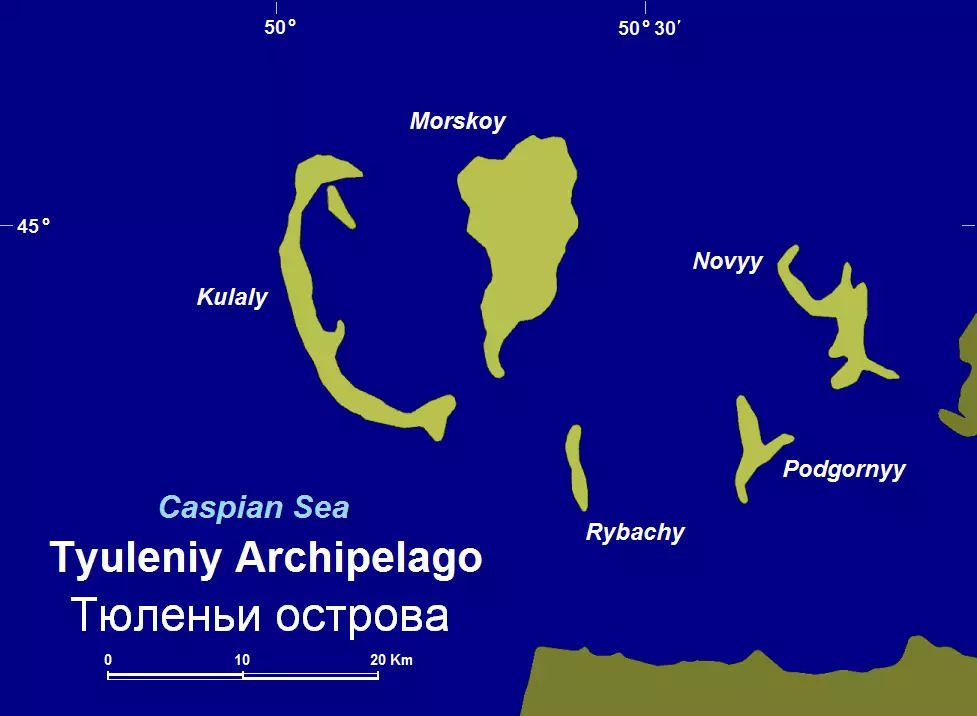 Тюленьи острова и Тупкараганский полуостров в середине XIX века