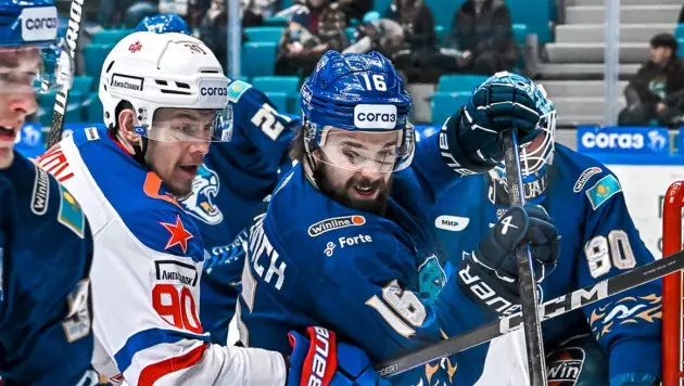"Барыс" назвал состав на последний выездной матч в КХЛ