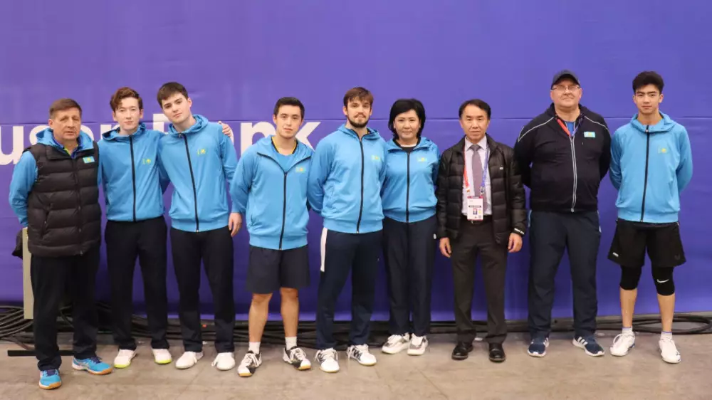 Мужская сборная по настольному теннису из Казахстана вошла в топ-24 сильнейших команд мира