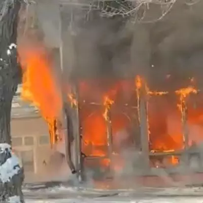 Цветочный магазин сгорел в Алматы