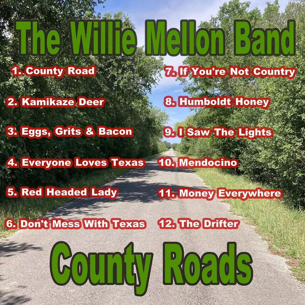 Новый альбом The Willie Mellon Band - County Roads