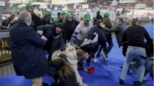 Восемь полицейских получили ранения на агровыставке в Париже