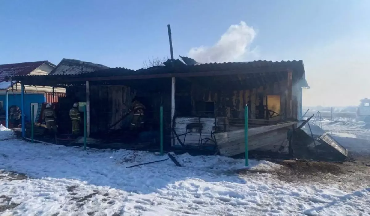 Пожар произошел в зоне отдыха в Алматинской области, пострадали два человека