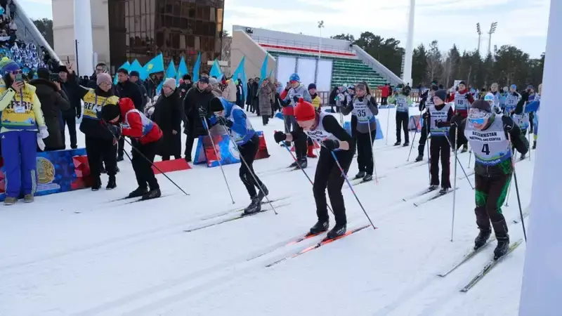В Акмолинской области отметили лыжным забегом медаль Смирнова