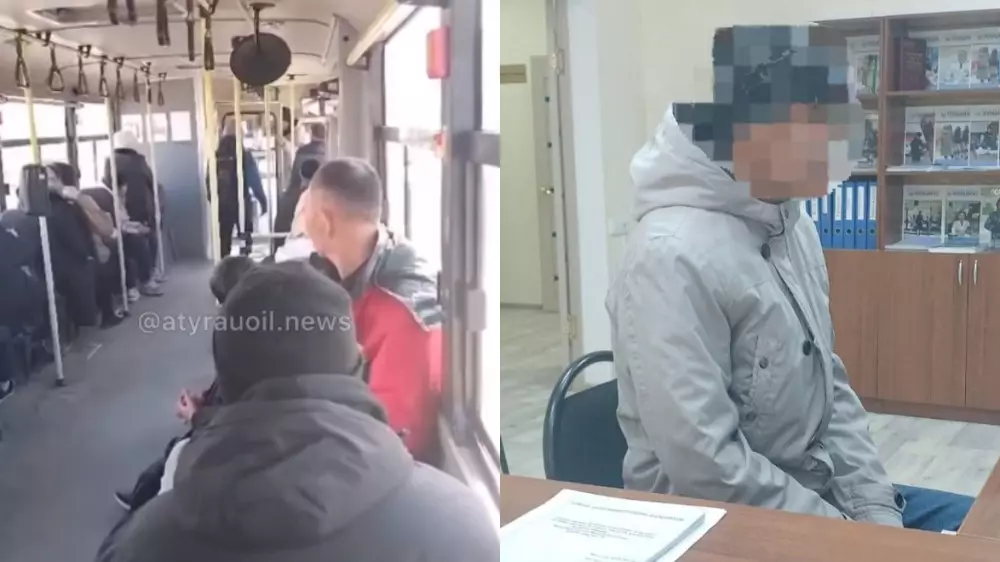 В Атырау пассажир избил водителя автобуса за требование оплатить проезд