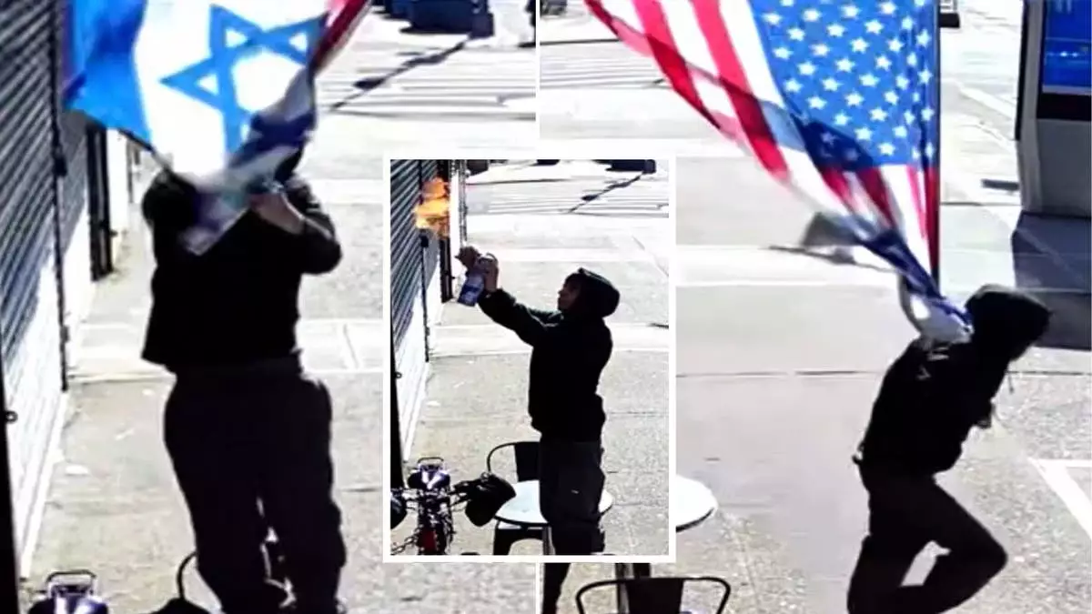 Потенциальный поджигатель Нью-Йорка провалил попытку сжечь флаги США и Израиля