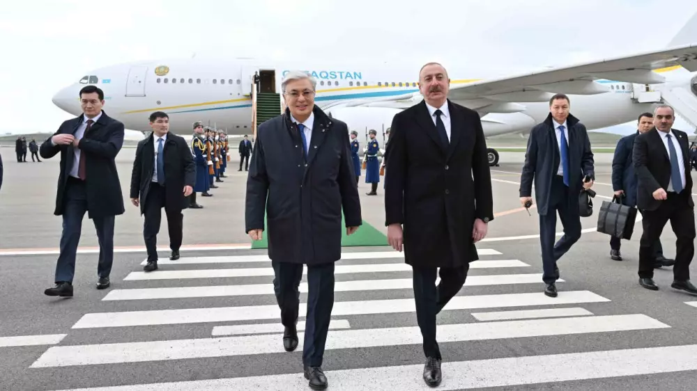 Президент Токаев прилетел в Физули
