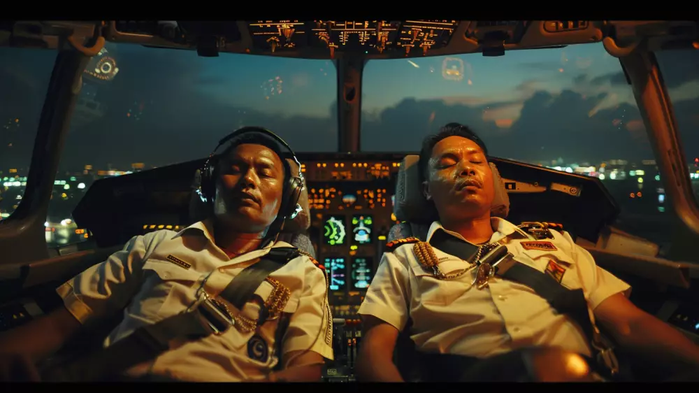 Пилоты заснули во время полета
