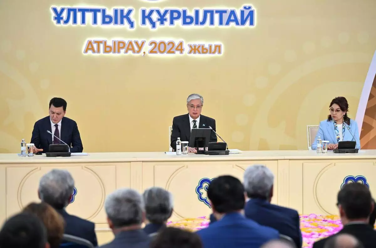 Глава государства Касым-Жомарт Токаев выступил на третьем заседании Национального курултая