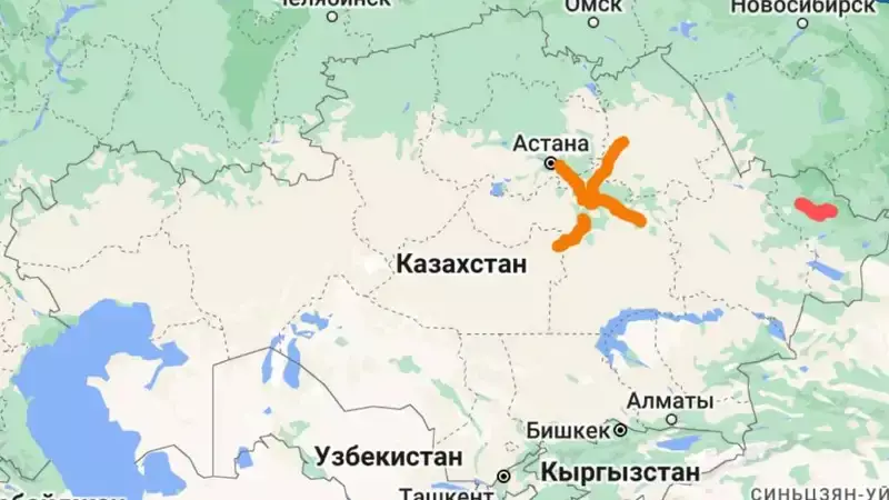 В четырех областях Казахстана из-за непогоды закрыты трассы