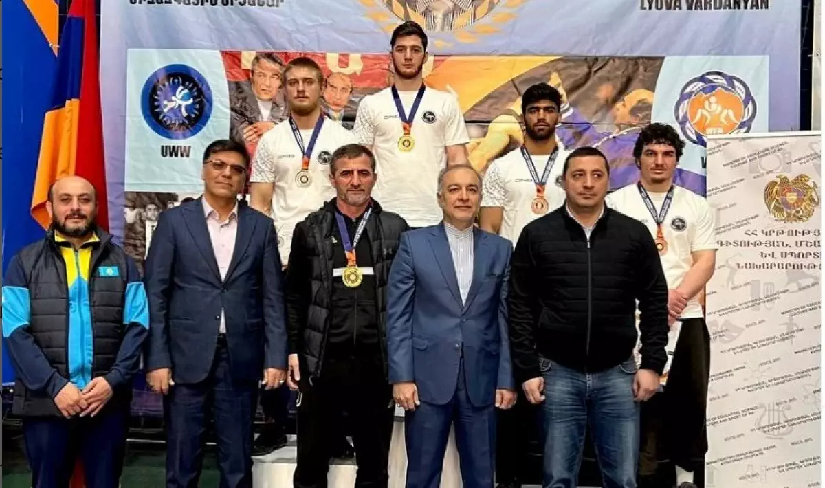 Актауский борец стал чемпионом турнира в Армении