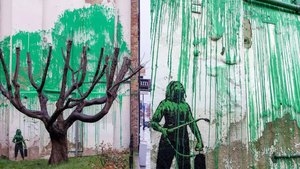 Новые граффити Бэнкси появились в Лондоне. Но рады не все