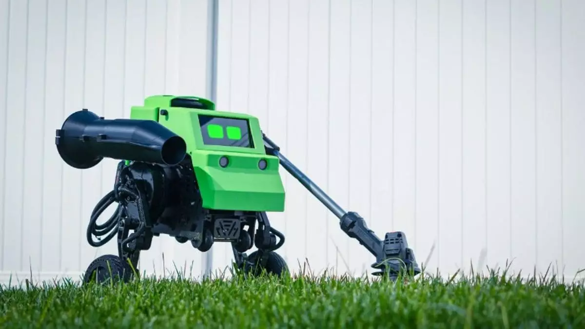 Робот с искусственным интеллектом, который может подстричь, обрезать и выдуть ваш газон за вас