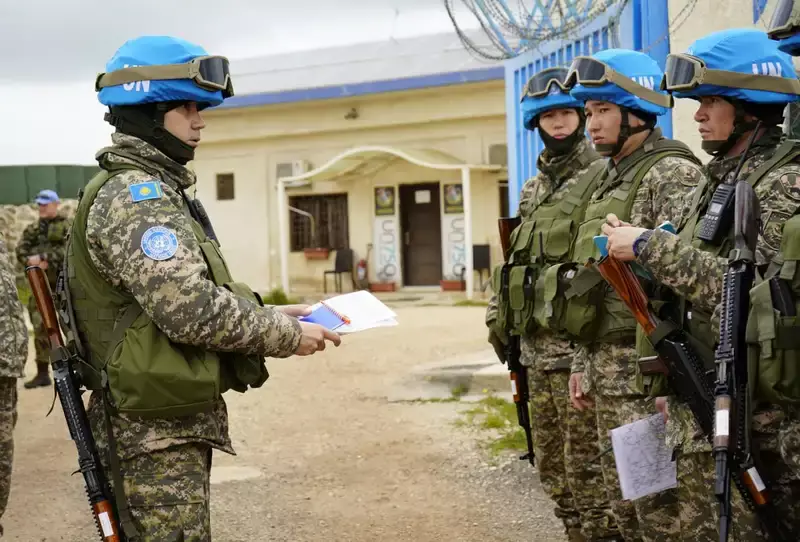 Казахстанские миротворцы отработали первую тренировку на Голанских высотах