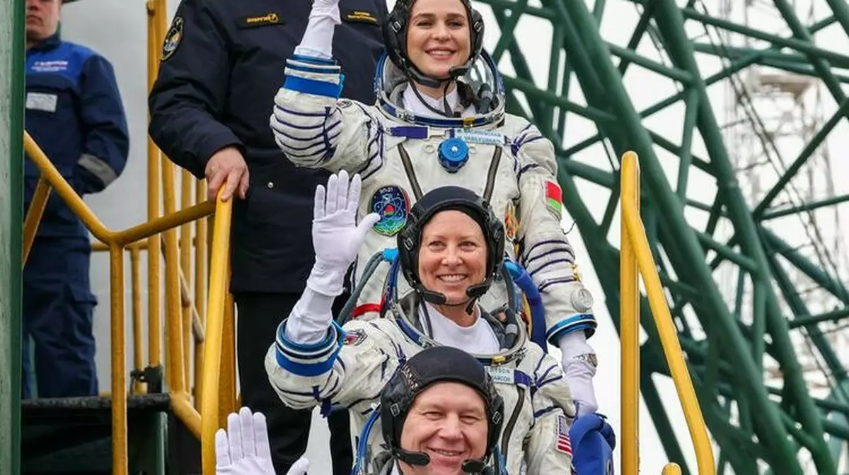 Байқоңырда ХҒС-қа үш ғарышкері бар кемені ұшыру соңғы сәтте тоқтатылды