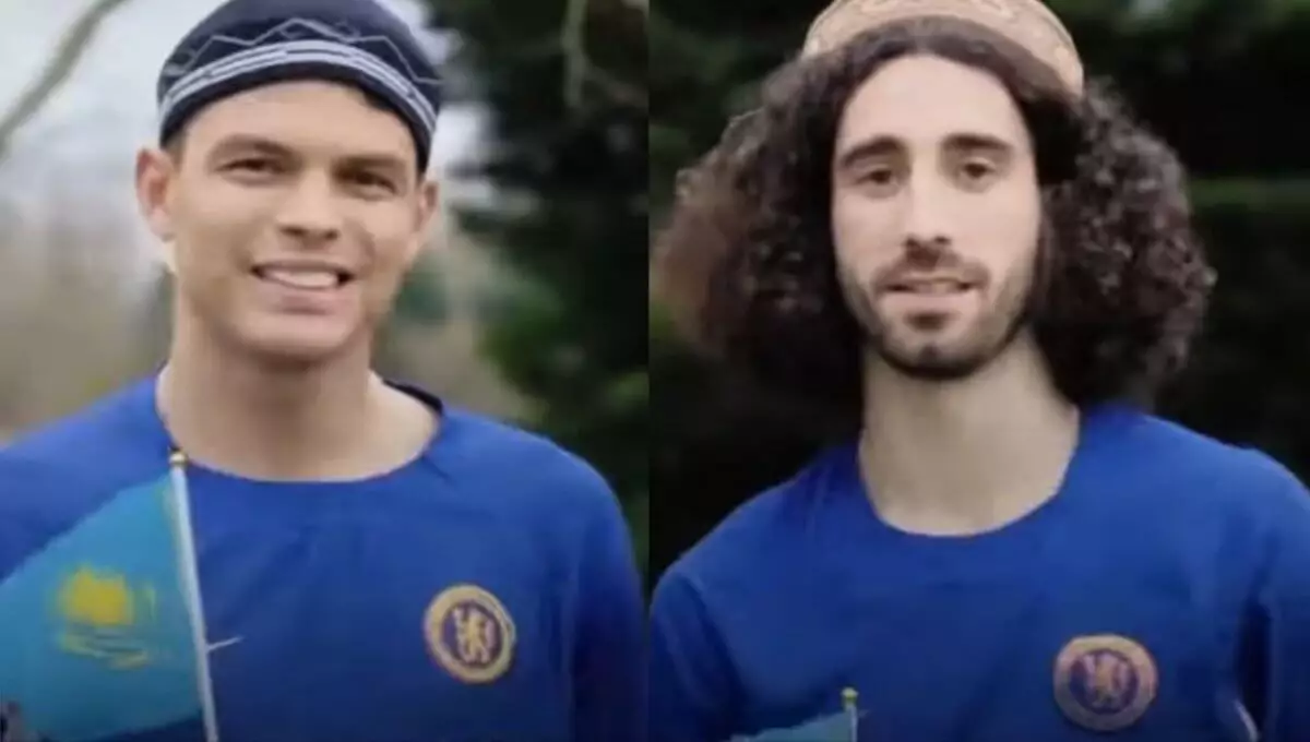 Футболисты "Челси" поздравили казахстанцев с Наурызом: Видео
