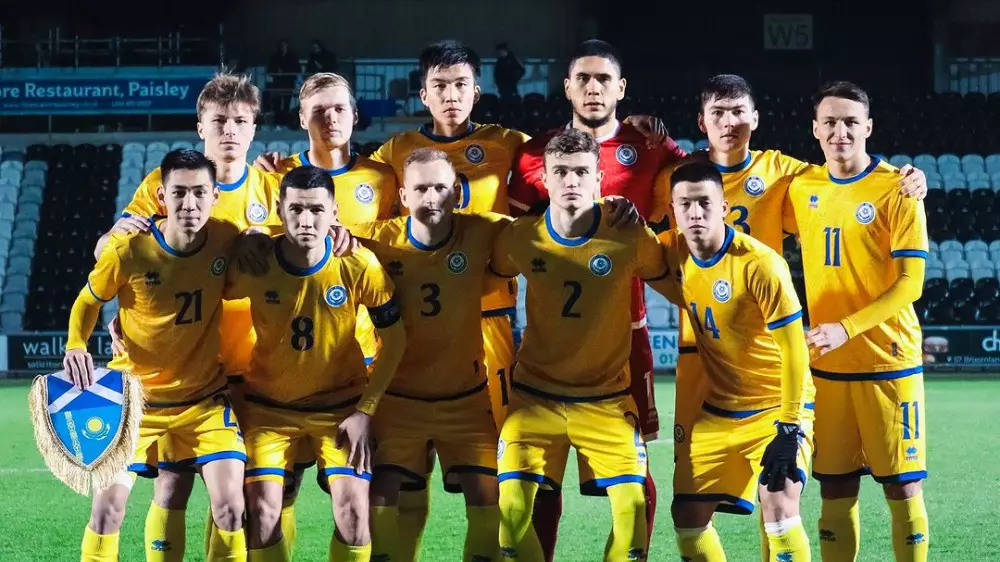 Молодежная сборная Казахстана по футболу также потерпела разгром на выезде