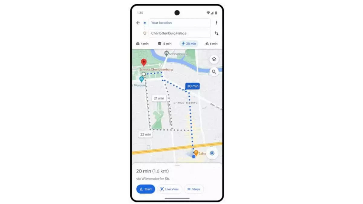 Google Maps представляет «Glanceable» маршруты для упрощения навигации
