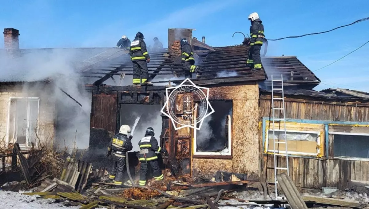 В СКО из пожара спасены 5 человек