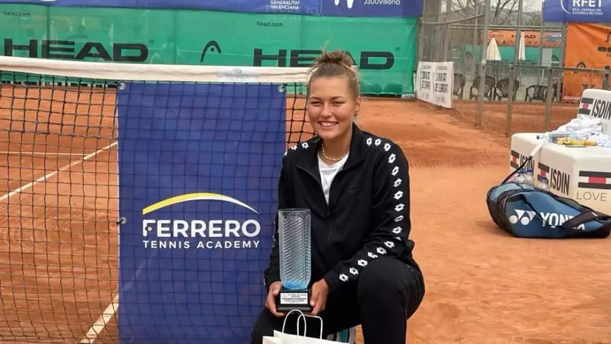 17 жастағы теннисші Соня Жиенбаева Испаниядағы жарыстың жеңімпазы атанды