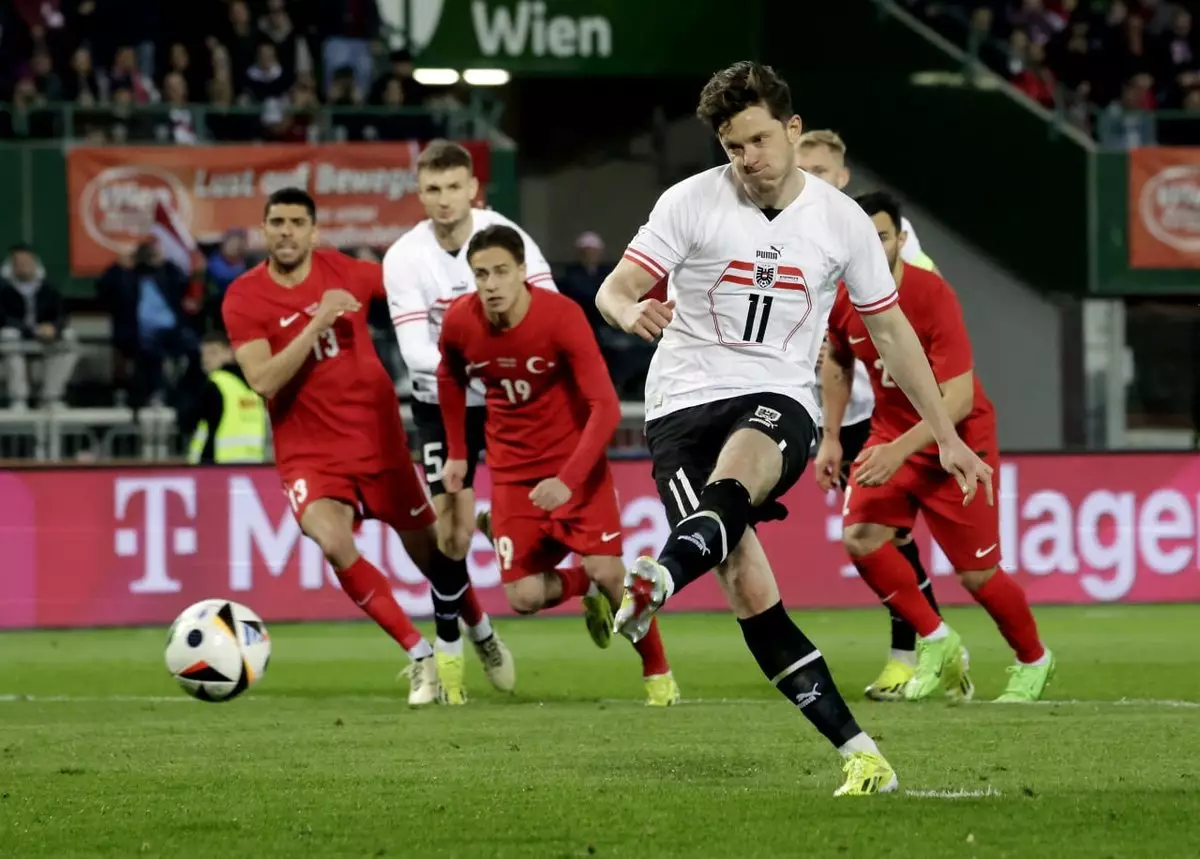 Сборная Австрии дома крупно обыграла Турцию в товарищеском матче