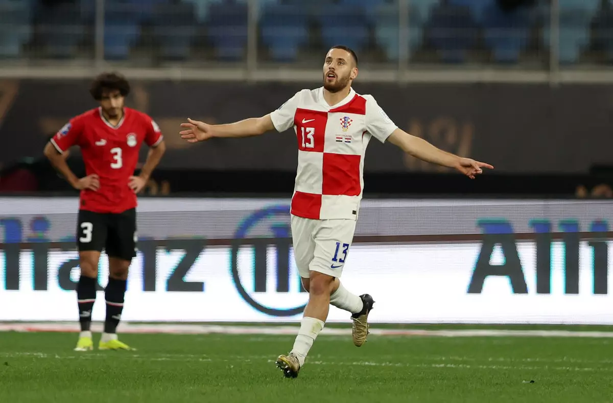 Гол Влашича помог Хорватии обыграть Египет в товарищеском матче