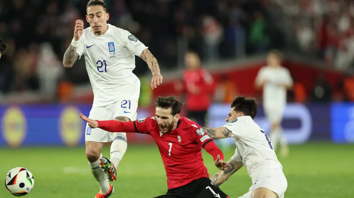 Грузия впервые вышла на чемпионат Европы по футболу