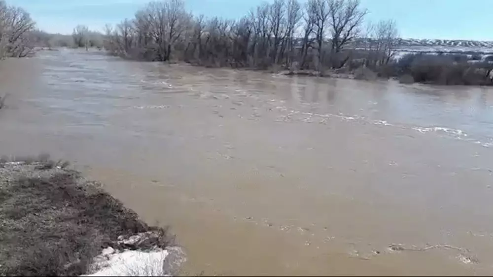 Мост разрушился из-за талой воды на востоке Казахстана: в районе объявили ЧС