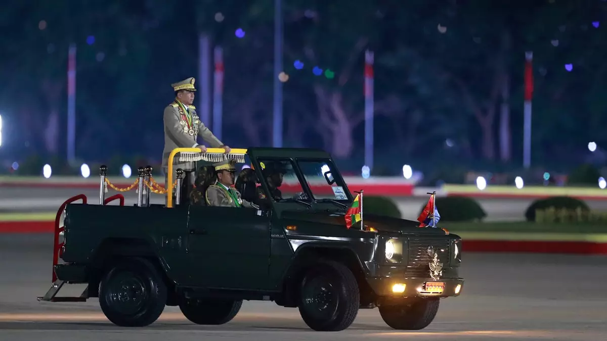 Бирманская военная хунта демонстрирует силу на ежегодном параде, несмотря на беспрецедентные потери повстанцев