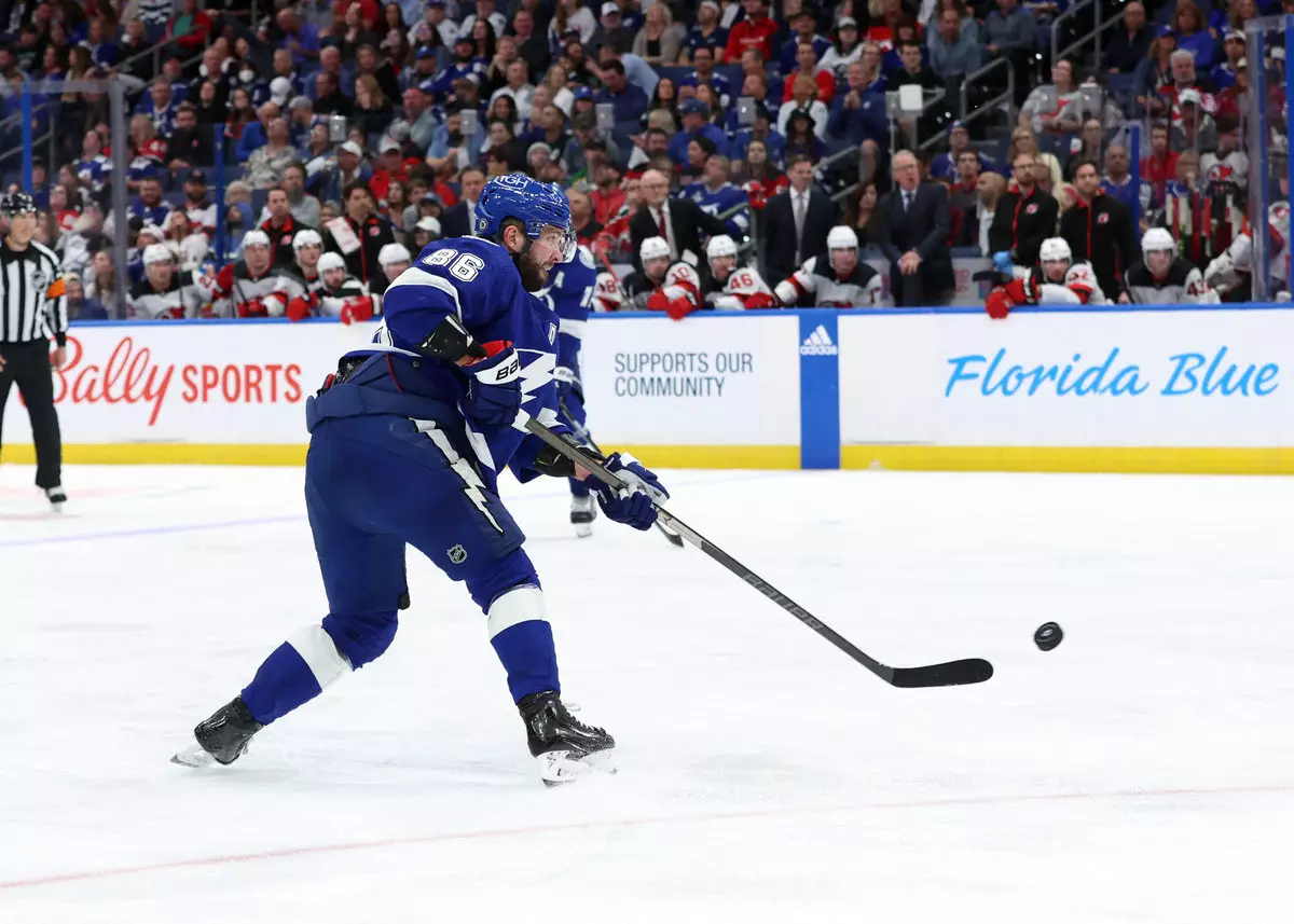 Кучеров обновил личный рекорд по количеству голов за сезон НХЛ