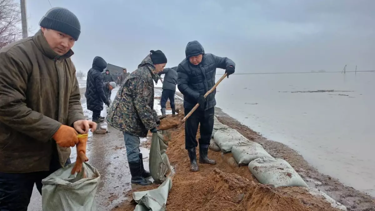 Волонтеры подключились к ликвидации паводковой ситуации в Костанайской области