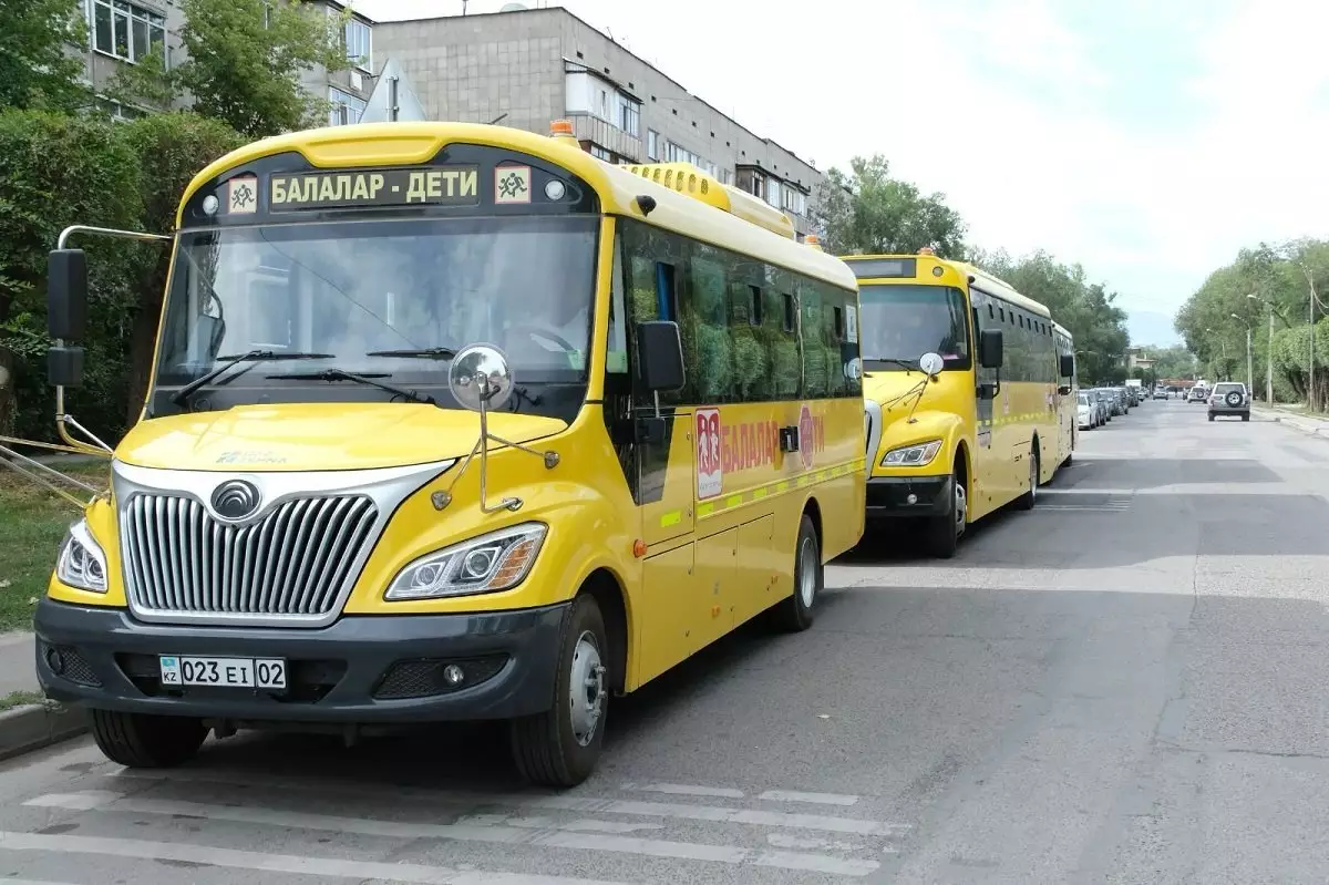 На автобусах не соответствующих безопасности возили школьников Жамбылской области