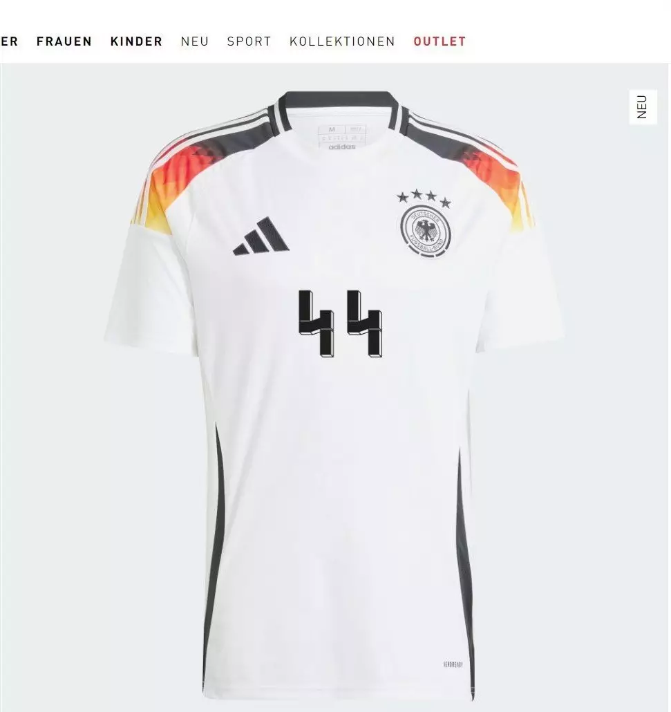 На форму сборной Германии запретят нанесение 44-го номера
