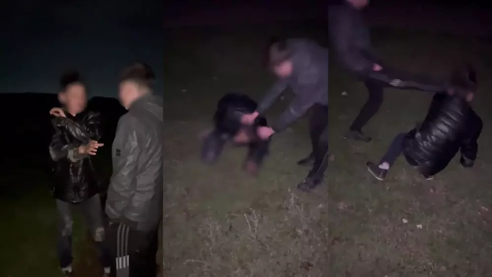 Подростки сняли на видео жестокое избиение сверстника в Туркестанской области