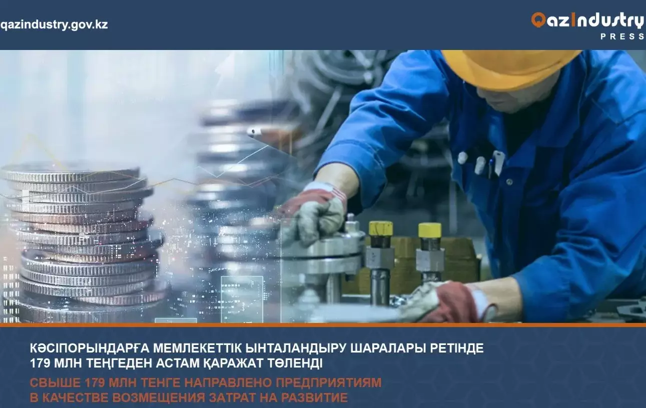 Казахстанским предприятиям возместили 179 млн тенге
